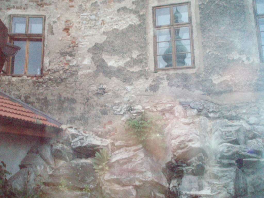 Old school wall - Cesky Krumlov Old school wall - Cesky Krumlov